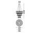 Candelabru 9695121 Crown Nova Luce, Clasic, G9, Auriu