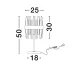 Veioza 9695122 Crown Nova Luce, Clasic, G9, Auriu