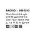 Lustra 9695213 Raccio Nova Luce, Modern, Led, Negru