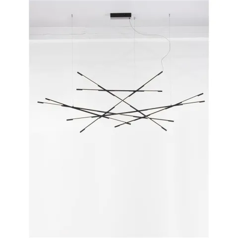 Lustra 9695216 Raccio Nova Luce, Modern, Led, Negru
