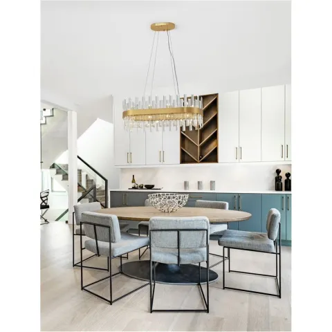 Candelabru 9695217 Crown Nova Luce, Clasic, G9, Auriu