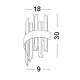 Aplica 9695220 Crown Nova Luce, Clasic, G9, Auriu