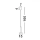 Pendul 9695227 Palencia Nova Luce, Modern, Led, Nichel