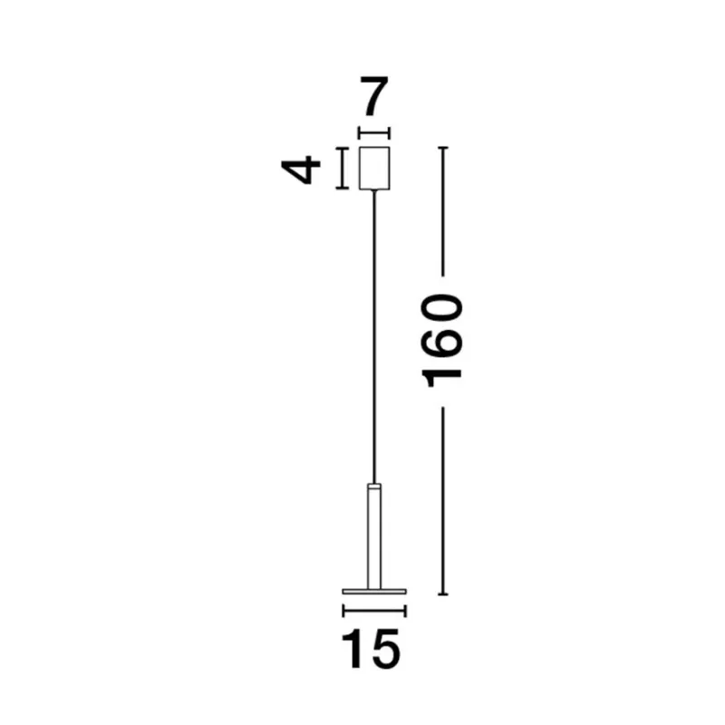 Pendul 9695228 Palencia Nova Luce, Modern, Led, Alb