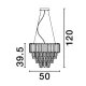 Candelabru 9824075 Magnolia Nova Luce, Clasic, E14, Auriu