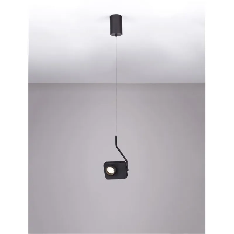 Pendul 9870030 Kedros Nova Luce, Modern, Led, Negru
