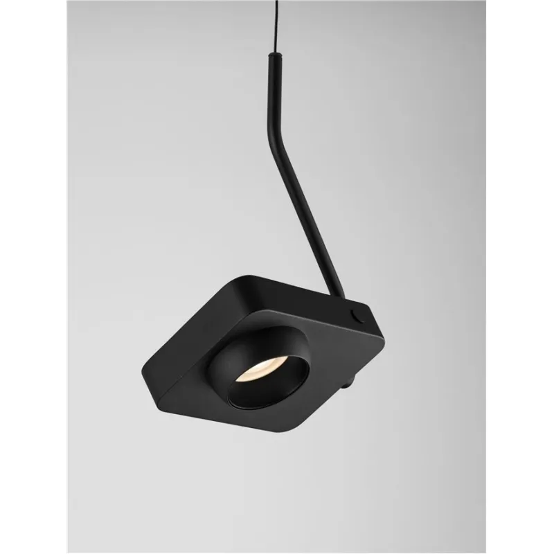Pendul 9870030 Kedros Nova Luce, Modern, Led, Negru