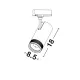Downlight 3 Faze 9913074 4-Wires Track Nova Luce