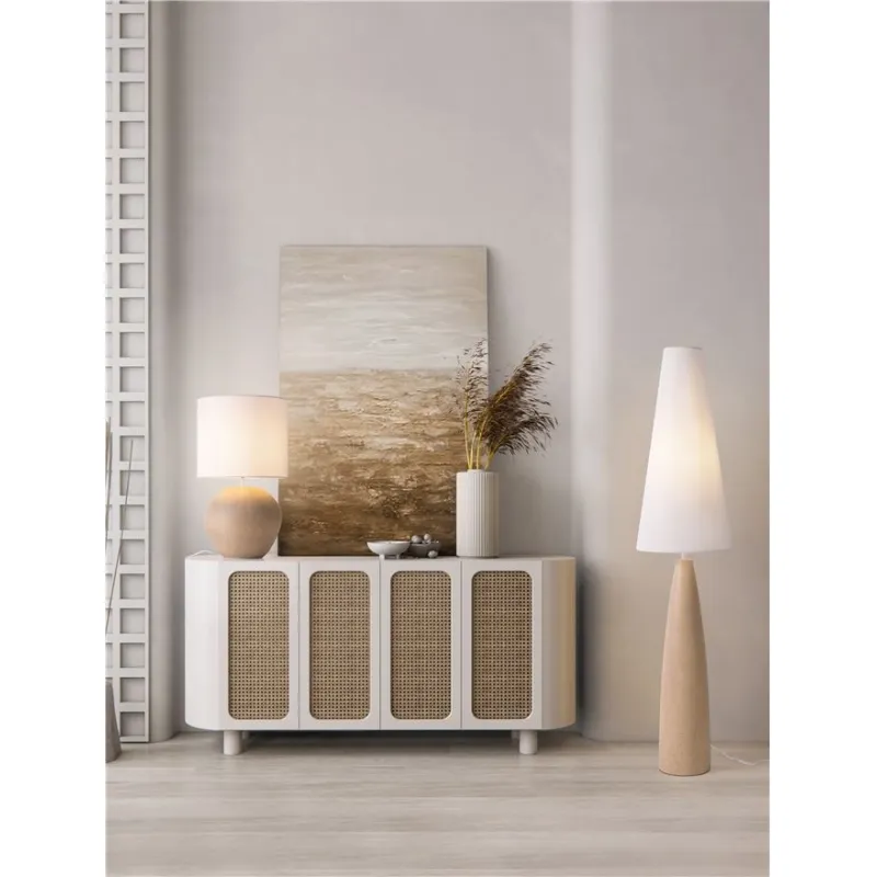 Lampadar 9919103 Mizu Nova Luce, Natural, E27, Alb