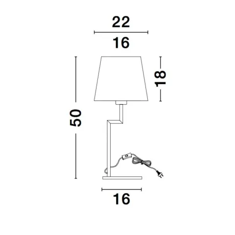 Veioza 9919152 Savona Nova Luce, Modern, E27, Negru