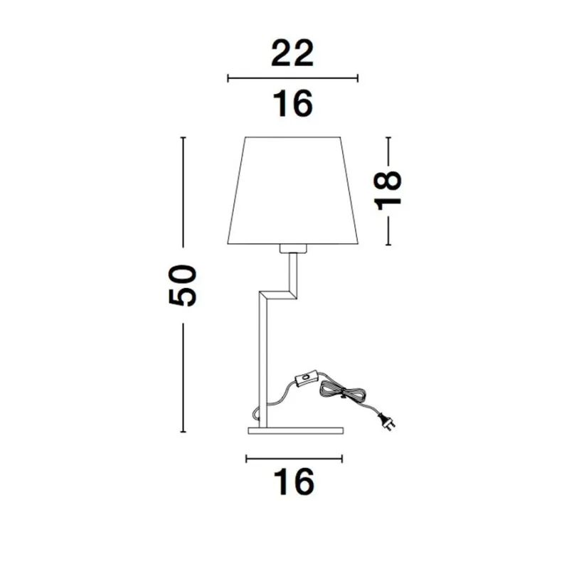 Veioza 9919152 Savona Nova Luce, Modern, E27, Negru