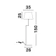 Lampadar 9919153 Savona Nova Luce, Modern, E27, Negru