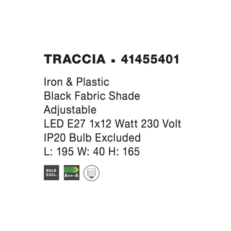Lampadar TRACCIA Nova Luce Modern, E27, 41455401, Grecia