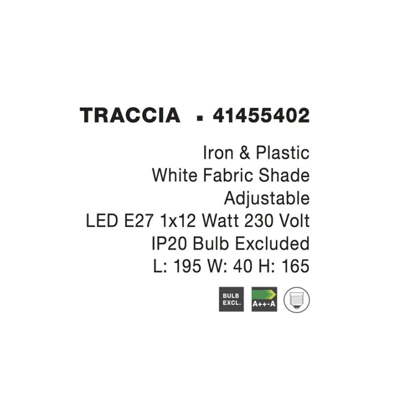 Lampadar TRACCIA Nova Luce Modern, E27, 41455402, Grecia