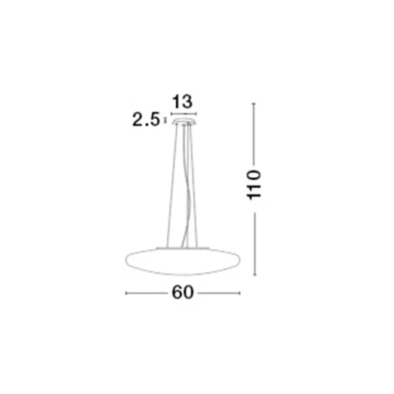Suspensie PRESSIONE Nova Luce Modern, E27, 4587601, Grecia