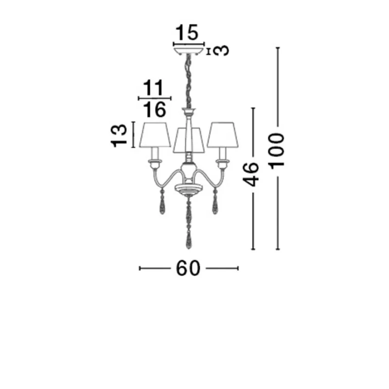 Candelabru ELEGANT Nova Luce Clasic, E14, 5157201, Grecia