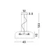 Pendul PERLETO Nova Luce Modern, E27, 526802, Grecia