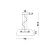 Pendul PERLETO Nova Luce Modern, E27, 526803, Grecia