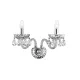 Aplica VENEZIA Nova Luce Clasic, E14, 536803, Grecia