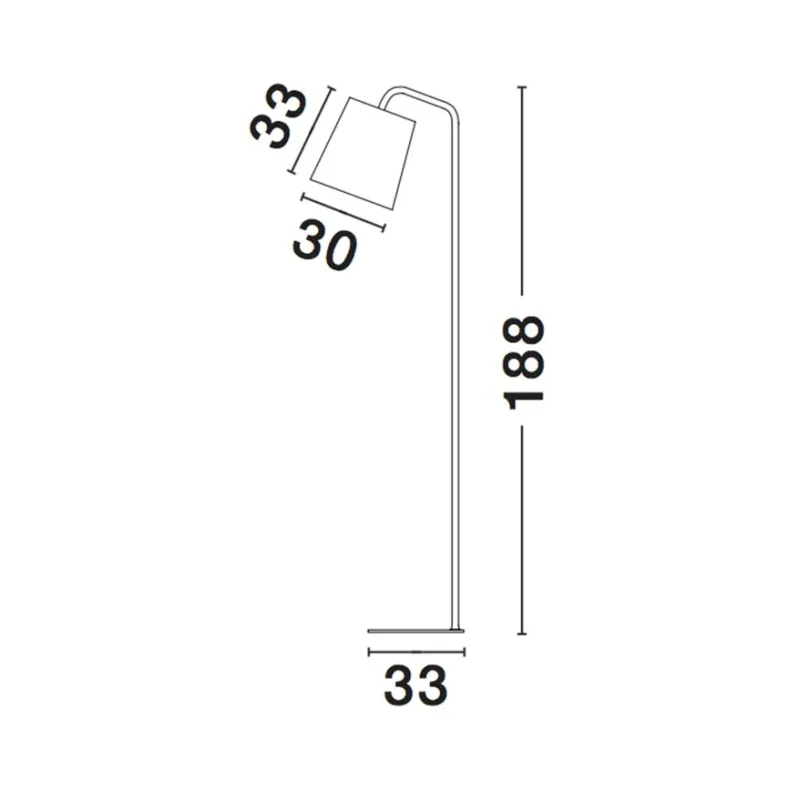 Lampadar STABILE Nova Luce Modern, E27, 549601, Grecia