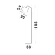 Lampadar STABILE Nova Luce Modern, E27, 549601, Grecia