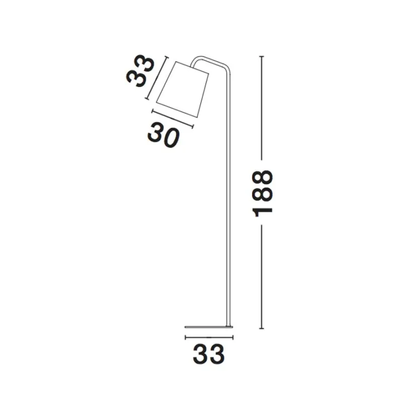 Lampadar STABILE Nova Luce Modern, E27, 549602, Grecia