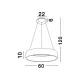 Suspensie RANDO Nova Luce Modern, Led, 6167205, Grecia