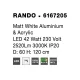 Suspensie RANDO Nova Luce Modern, Led, 6167205, Grecia