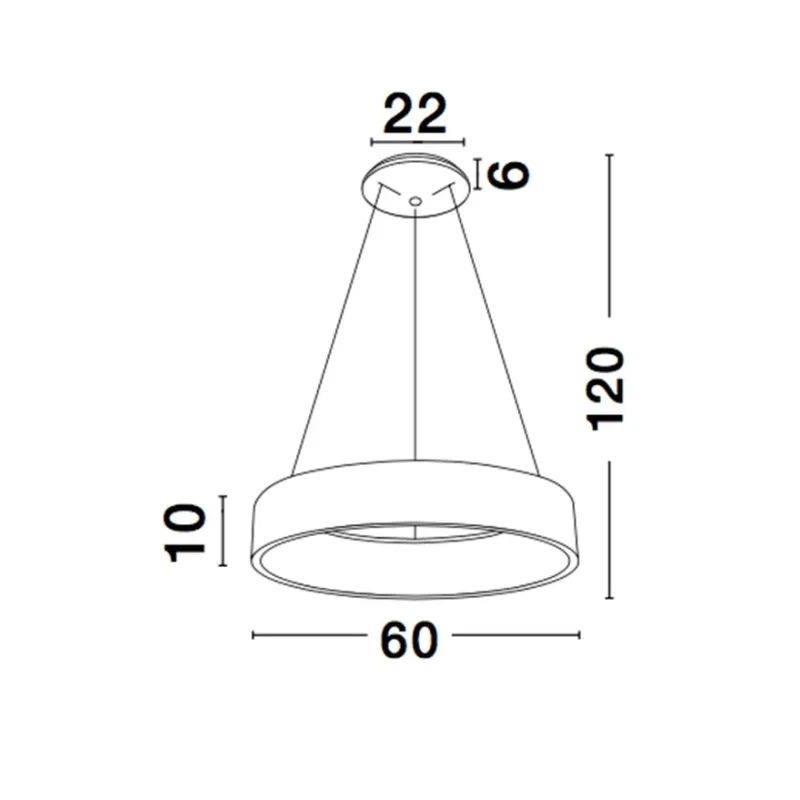 Suspensie RANDO Nova Luce Modern, Led, 6167206, Grecia