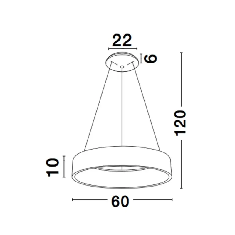 Suspensie RANDO Nova Luce Modern, Led, 6167220, Grecia