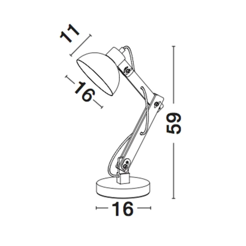 Lampa de Birou LILA Nova Luce Modern, E27, 671601, Grecia