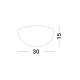 Aplica SHELL Nova Luce Modern, E27, 702201, Grecia