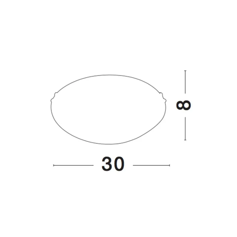 Plafoniera SHELL Nova Luce Modern, E27, 702202, Grecia