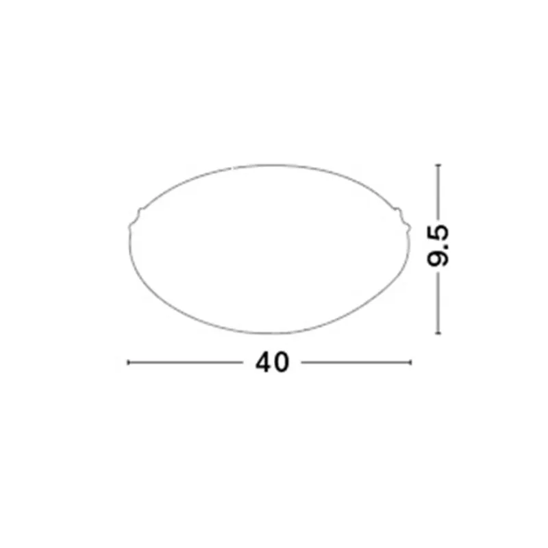 Plafoniera SHELL Nova Luce Modern, E27, 702203, Grecia