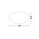 Plafoniera SHELL Nova Luce Modern, E27, 702203, Grecia