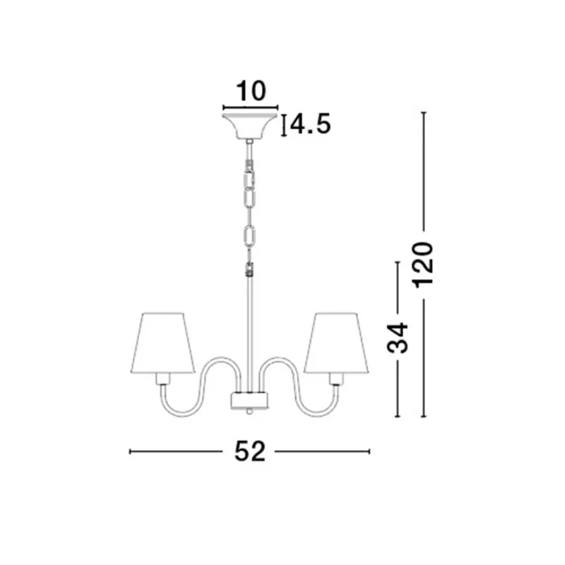 Candelabru ELIZABETH Nova Luce Clasic, E14, 7120021, Grecia
