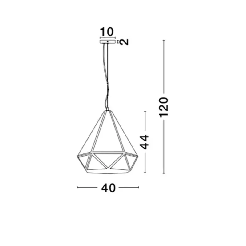 Pendul FLAVIO Nova Luce Modern, E27, 7142801, Grecia