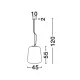 Pendul OLIVERIO Nova Luce Modern, E27, 7212601, Grecia
