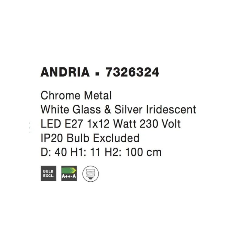 Pendul VERONA Nova Luce Clasic, E27, 7326324, Grecia