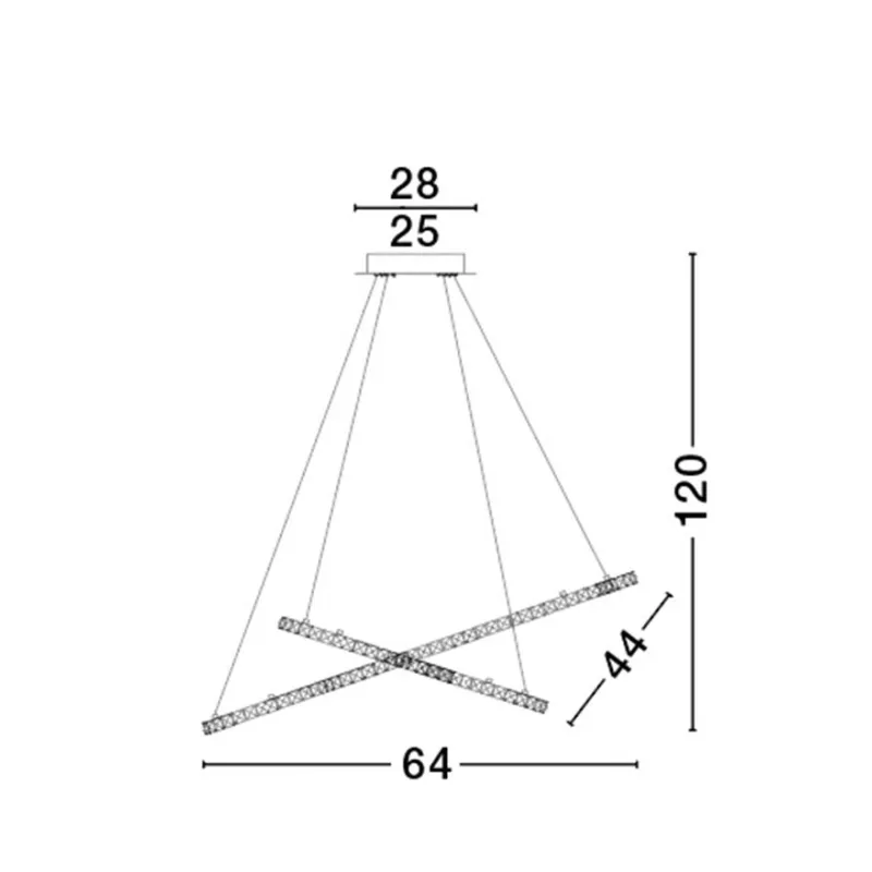Suspensie CELINE Nova Luce Modern, Led, 7403001, Grecia