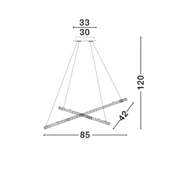 Suspensie CELINE Nova Luce Modern, Led, 7403002, Grecia