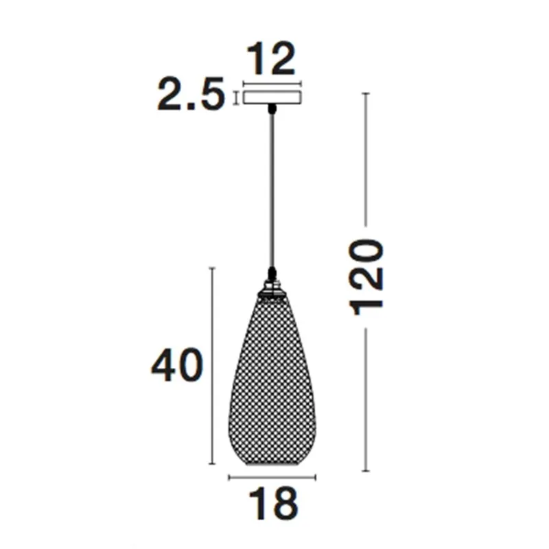 Pendul BOHO Nova Luce Modern, E27, 8040402, Grecia