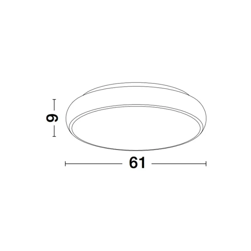 Plafoniera GAP Nova Luce Modern, Led, 8100986, Grecia