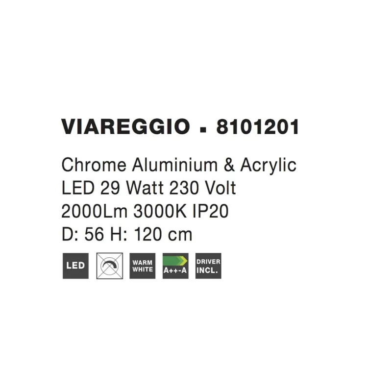 Suspensie VIAREGGIO Nova Luce Modern, Led, 8101201, Grecia