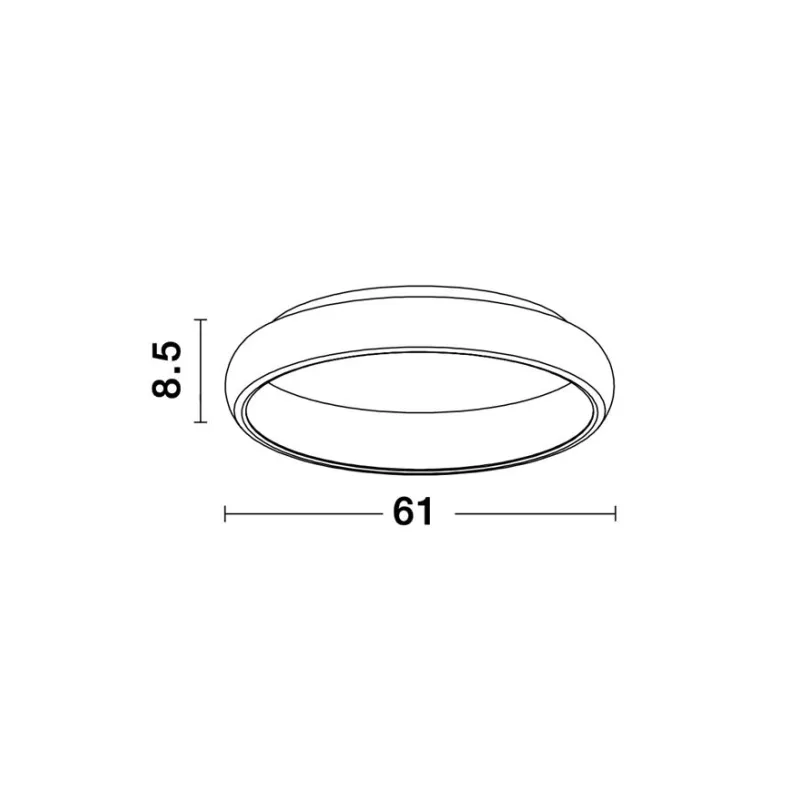 Plafoniera ALBI Nova Luce Modern, Led, 8105611, Grecia
