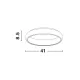 Plafoniera ALBI Nova Luce Modern, Led, 8105616, Grecia