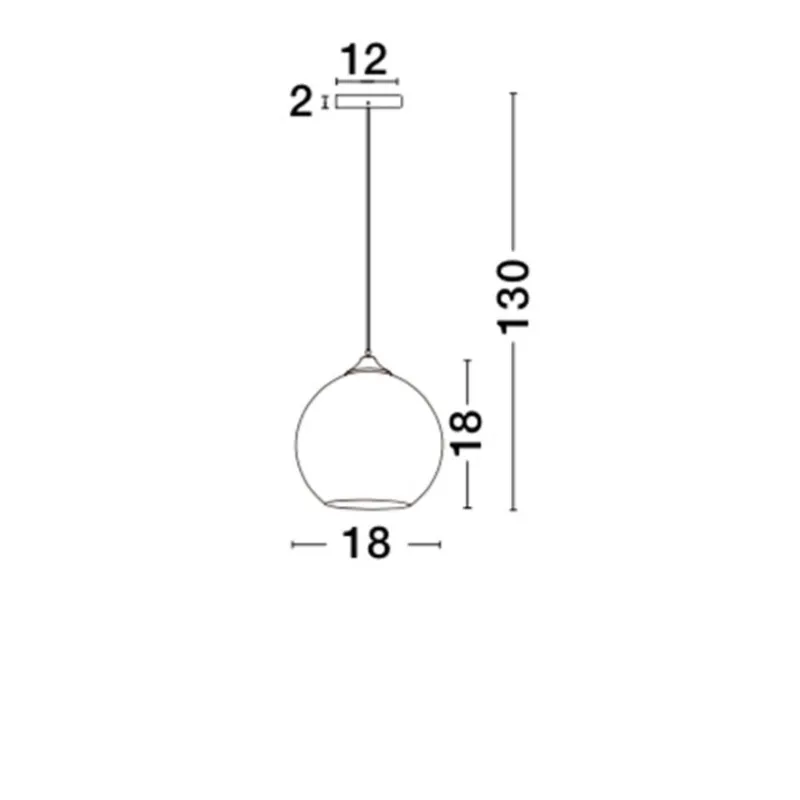 Pendul BLAZE Nova Luce Modern, E27, 8142680, Grecia