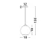 Pendul BLAZE Nova Luce Modern, E27, 8142680, Grecia