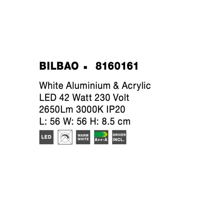 Lustra Plafon BILBAO Nova Luce Modern, Led, 8160161, Grecia