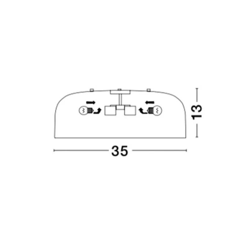 Plafoniera PERLETO Nova Luce Modern, E27, 826806, Grecia